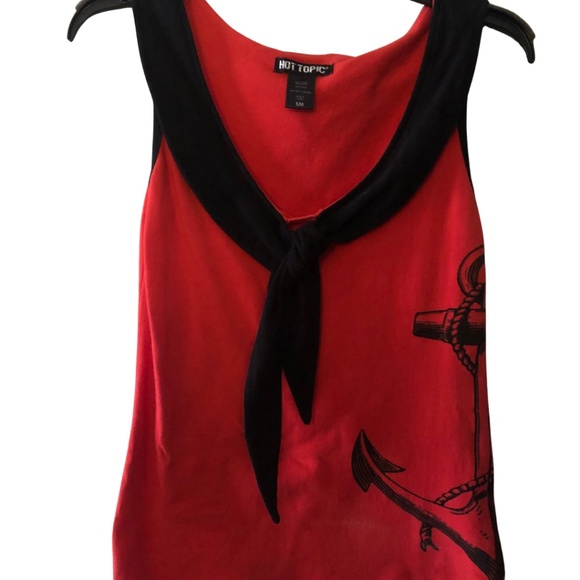Vintage Hot Topic anchor top - Picture 1 of 5